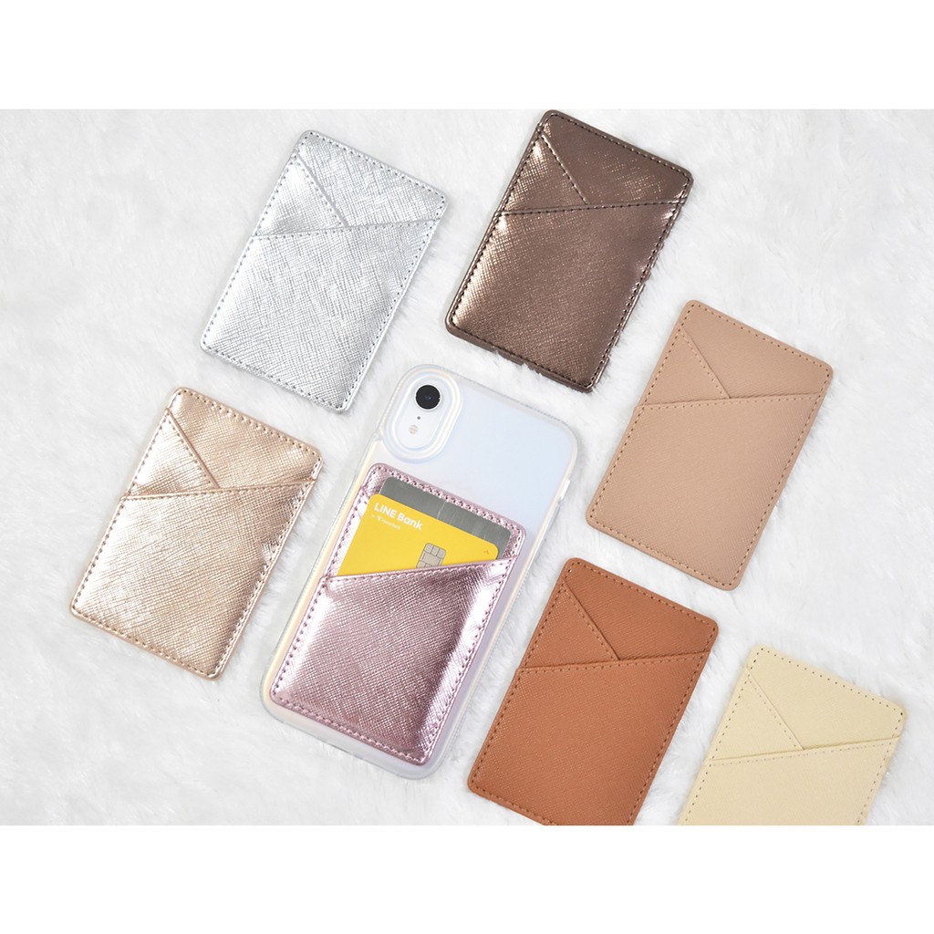 Sticky Phone Card Holder - 2 in 1/ Card Holder Hp Tempel/ Card Holder Custom Nama