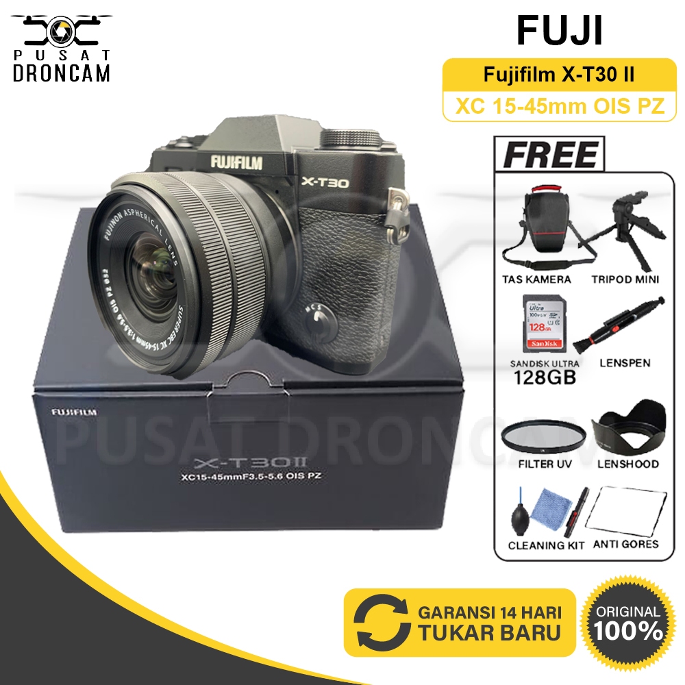 Fujifilm X-T30 II Kit 15-45mm Kamera Mirrorless XT30 XT-30 Original