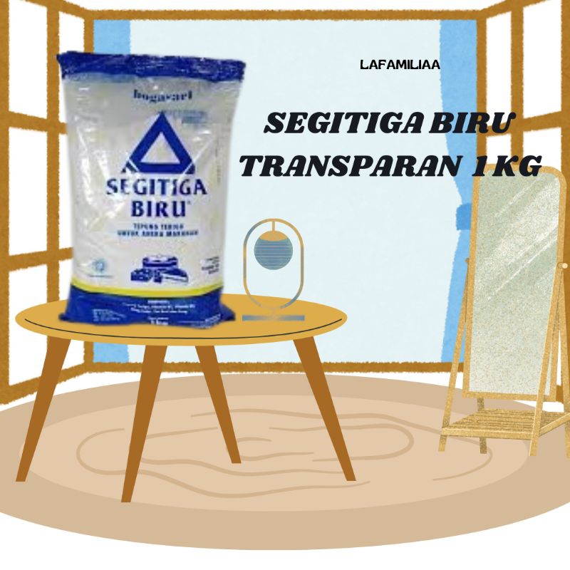 

Tepung Segitiga Biru Transparan 1kg