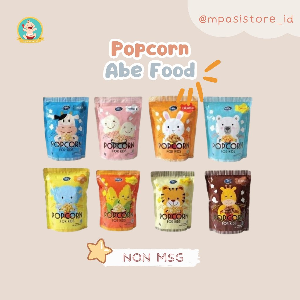 

Abe Popcorn for kids Popcorn Sehat non MSG untuk Anak