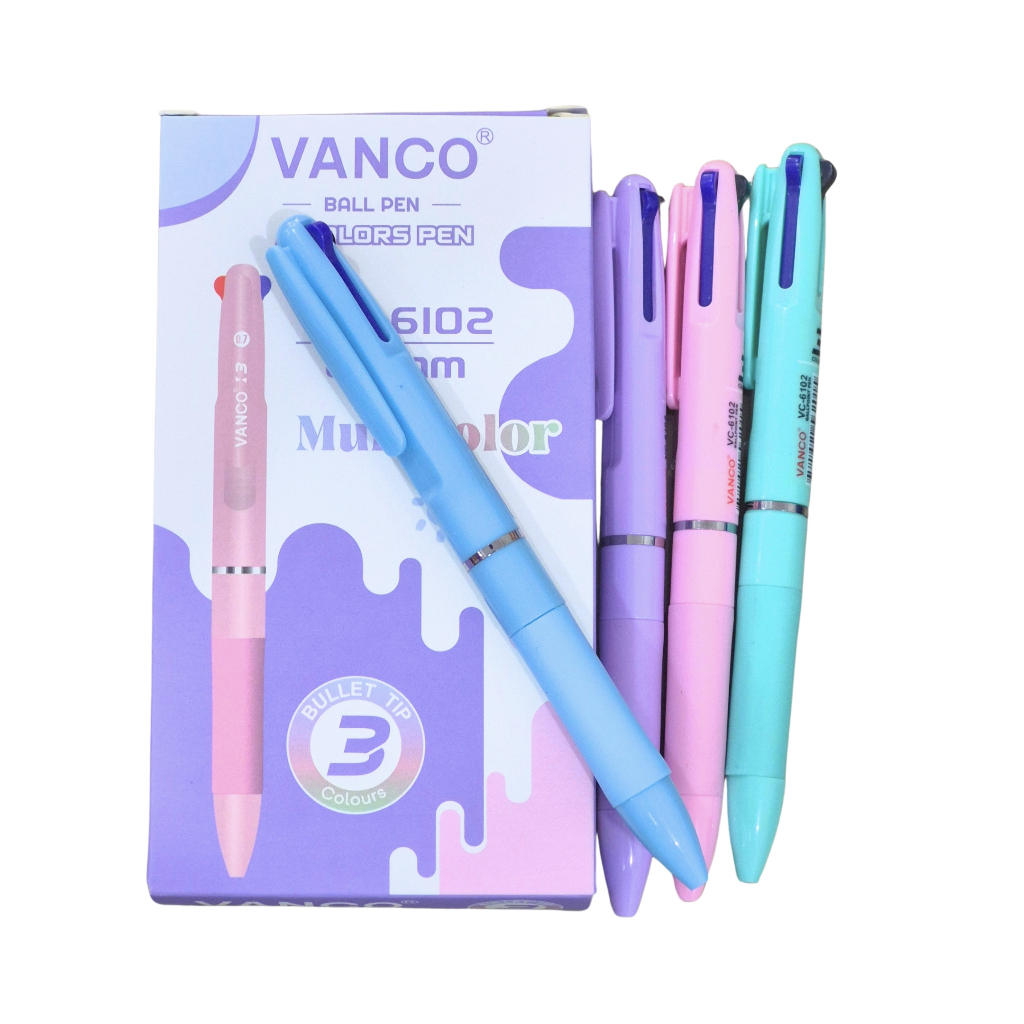 

1 LSN / 12 Pcs Pen Vanco VC-6102 3 Warna 0.7mm