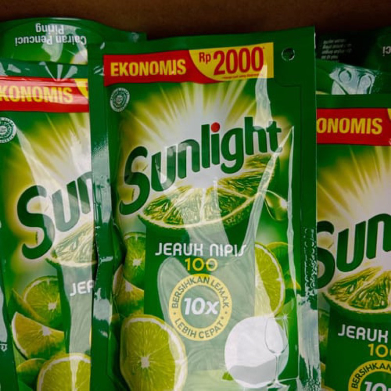 Sunlight pencuci piring kemasan sachet