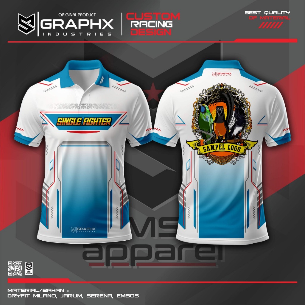 Kaos Jersey Kicau Mania Murai Lovebird Kacer Baju Jersey Kicau Mania Jersey Burung Fullprint Bebas R