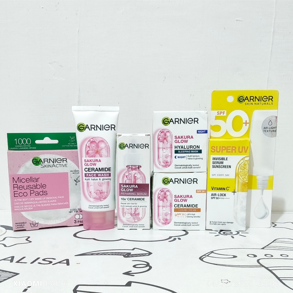 Garnier Paket Lengkap Sakura Glow 6 item