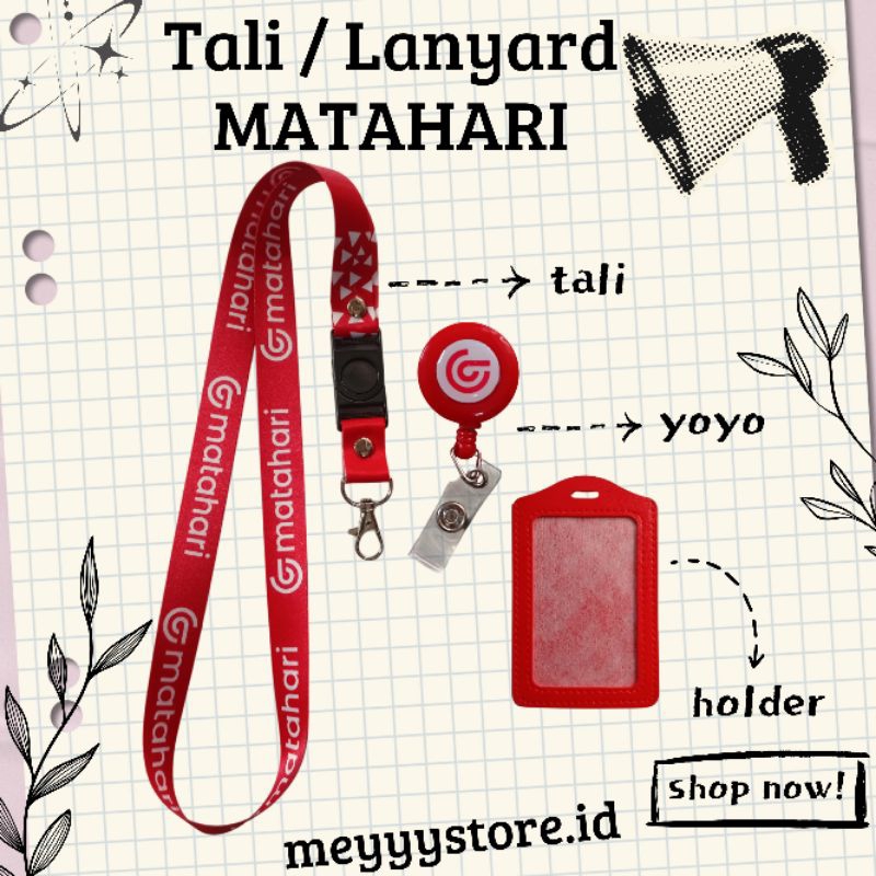 

READYYY Tali Gantungan ID CARD MATAHARI / Lanyard MATAHARI [STOCK MELIMPAH] Termurahhh Harga Grosir!