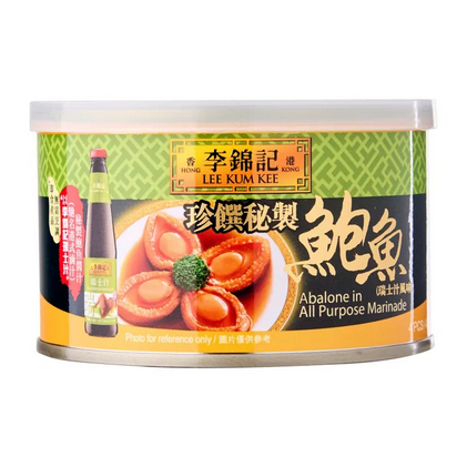 

Lee Kum Kee Abalone in Premium Oyster Sauce / All Purpose Marinade 180g (4pcs Abalone)