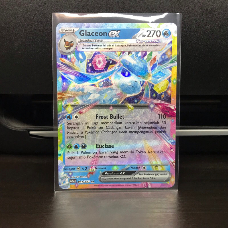 Glaceon EX (RR) kartu Pokemon Indonesia sv8
