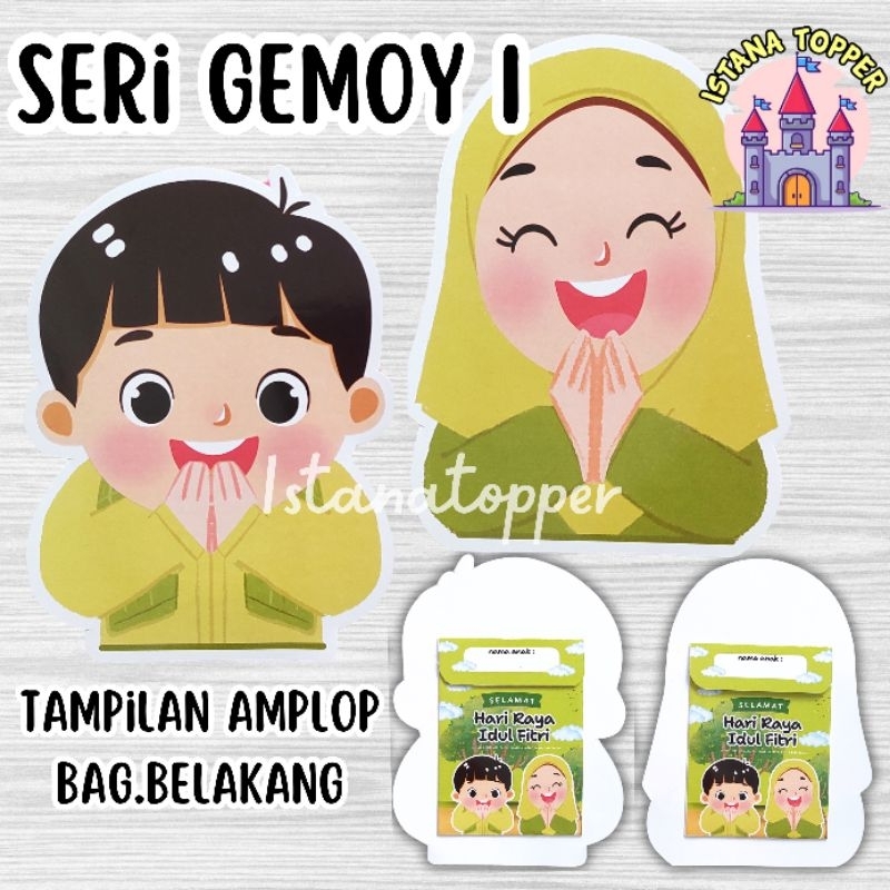 

AMPLOP 3D LEBARAN GEMOY/ 1Pack Isi 10PCS /Amplop Viral 2025 / Amplop THR / Amplop Lebaran