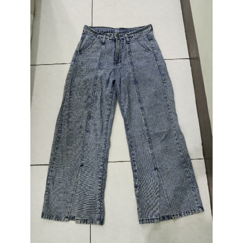 preloved kulot jeans belah depan