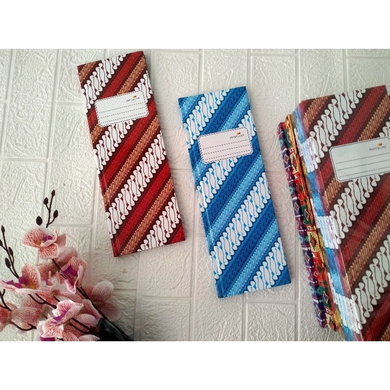 

BUKU CATATAN AGENDA KWARTO BATIK PANJANG isi 100