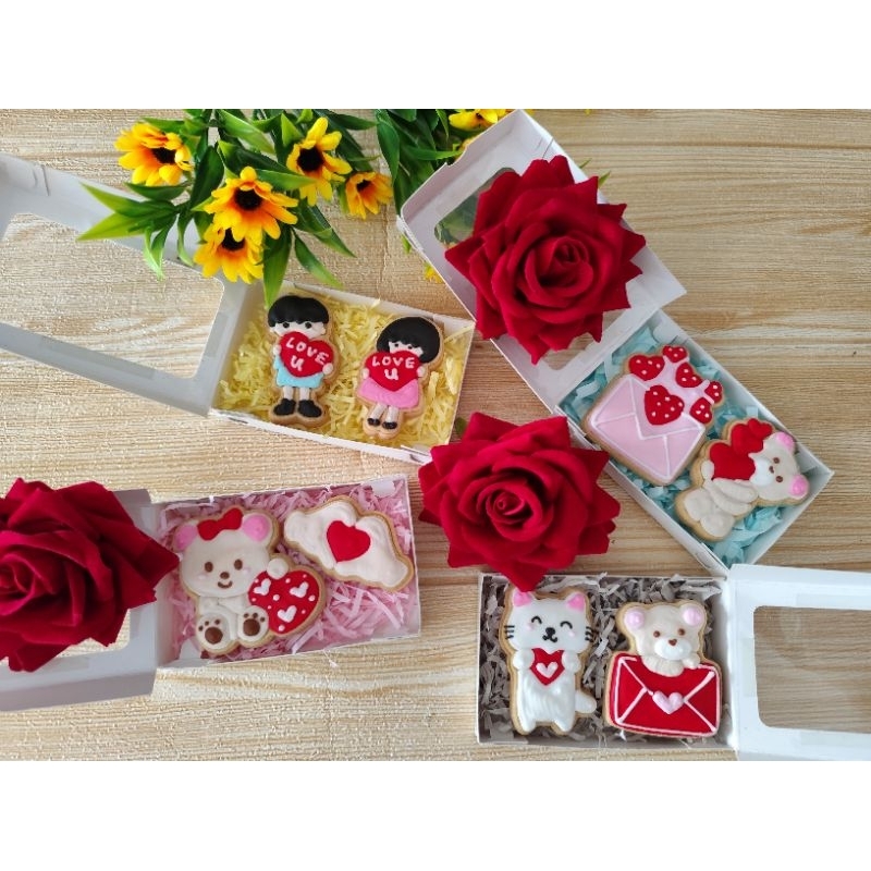 

Valentine cookies box isi 2