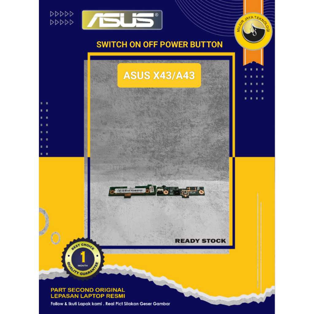 Switch Power On Off Power Button Tombol Power ASUS A43S A43SD A43SJ A43E A43SA Original Second