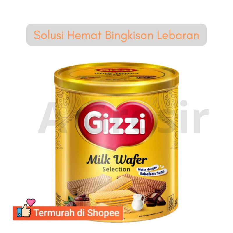 

Gizzi Wafer biskuit marie susu Kaleng 240G 6 Pcs | 1 Dus