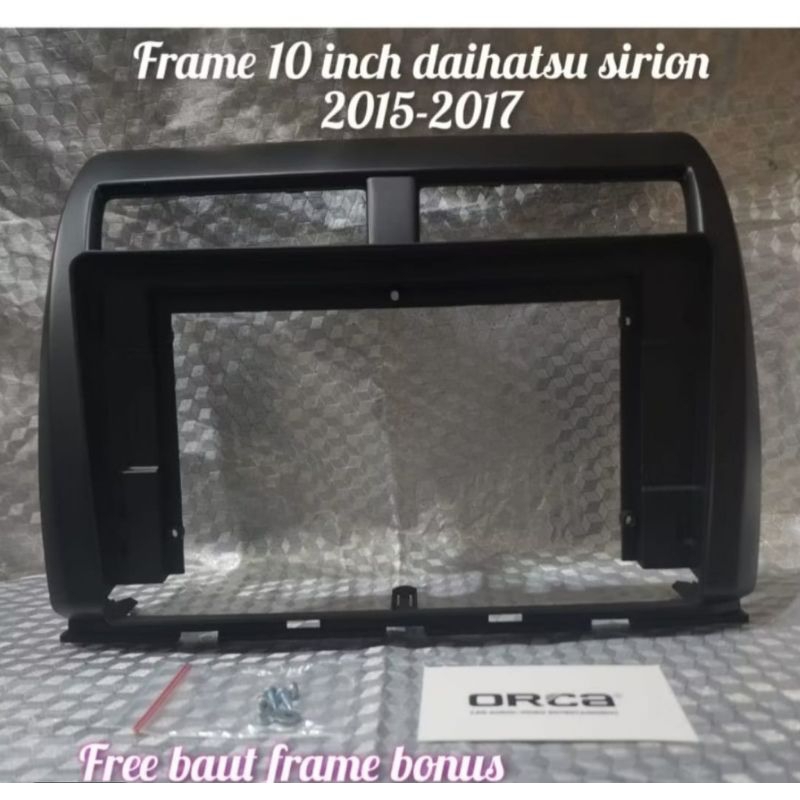 frame head unit android 10 inch mobil sirion 2015-2017