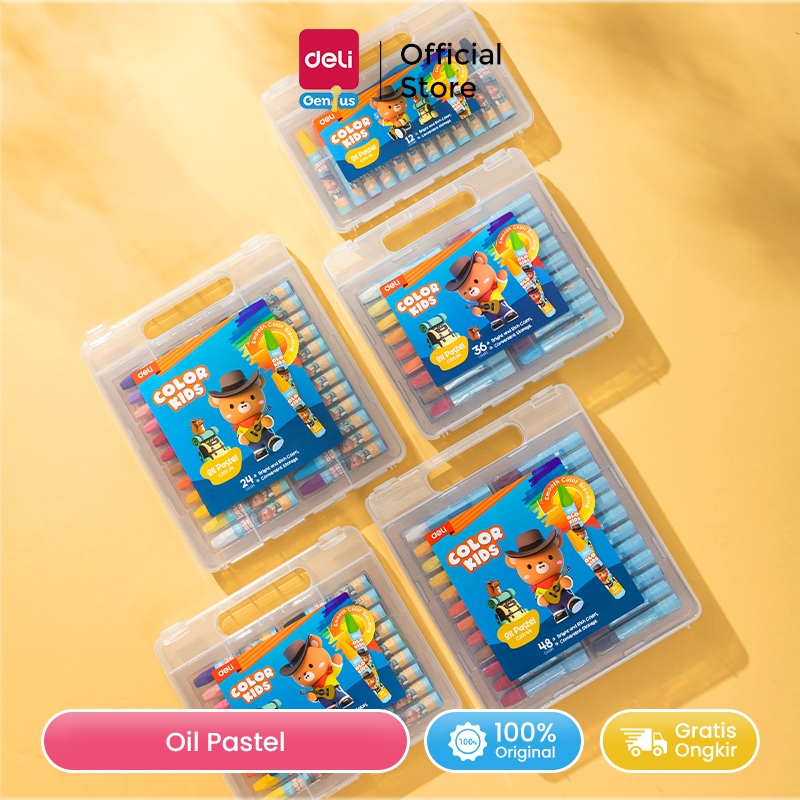

Deli Oil Pastel Crayon 12/24/36 Warna cerah sempurna tidak beracun EC20104