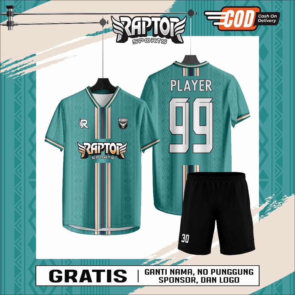 Jersey Futsal Full Printing Bebas Custom Design (BISA SATUAN)