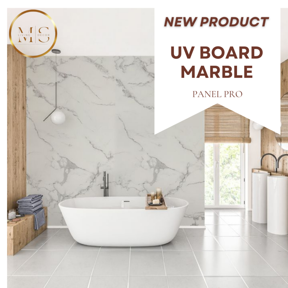 UV Board Marble U-Floor | hiasan dinding motif marble