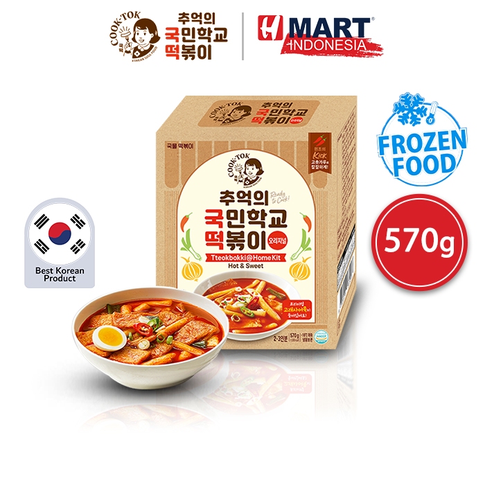 

COOK-TOK Tteokbokki @Home Kit Hot & Sweet - Topokki Rasa Pedas & Manis 570g