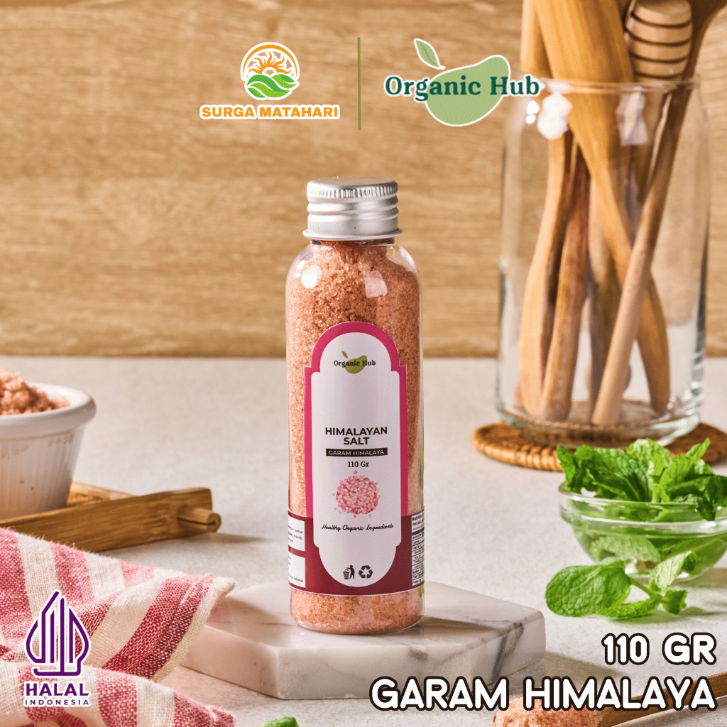 

Organic Hub Himalayan Salt Premium Organik 100% Original Pure Murni Garam Himalaya 110 gr