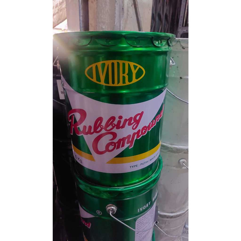 Rubbing Compound Ivory / Kompon Ivory (PUTIH / WHITE) 1 PAIL @ 20 KG