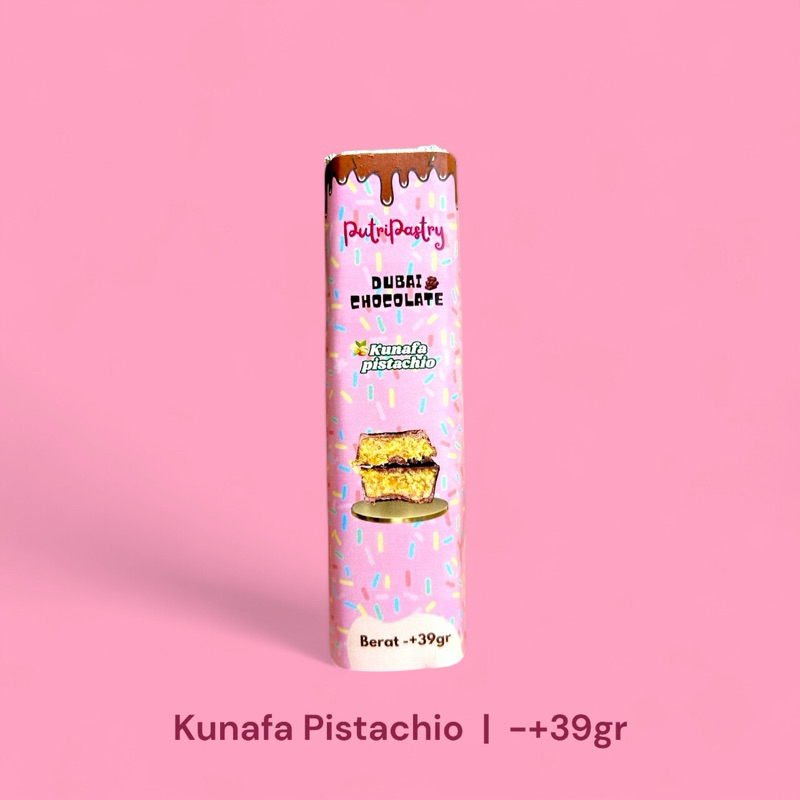 

Putripastry Coklat Dubai Kunafa Pistachio Mini Size -+39gr
