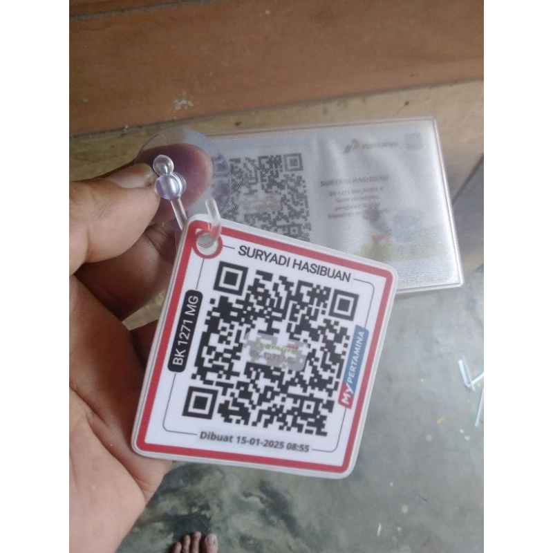 

cetak kartu bhn pvc barcode my pertamina bukan sticker sablon printing uv
