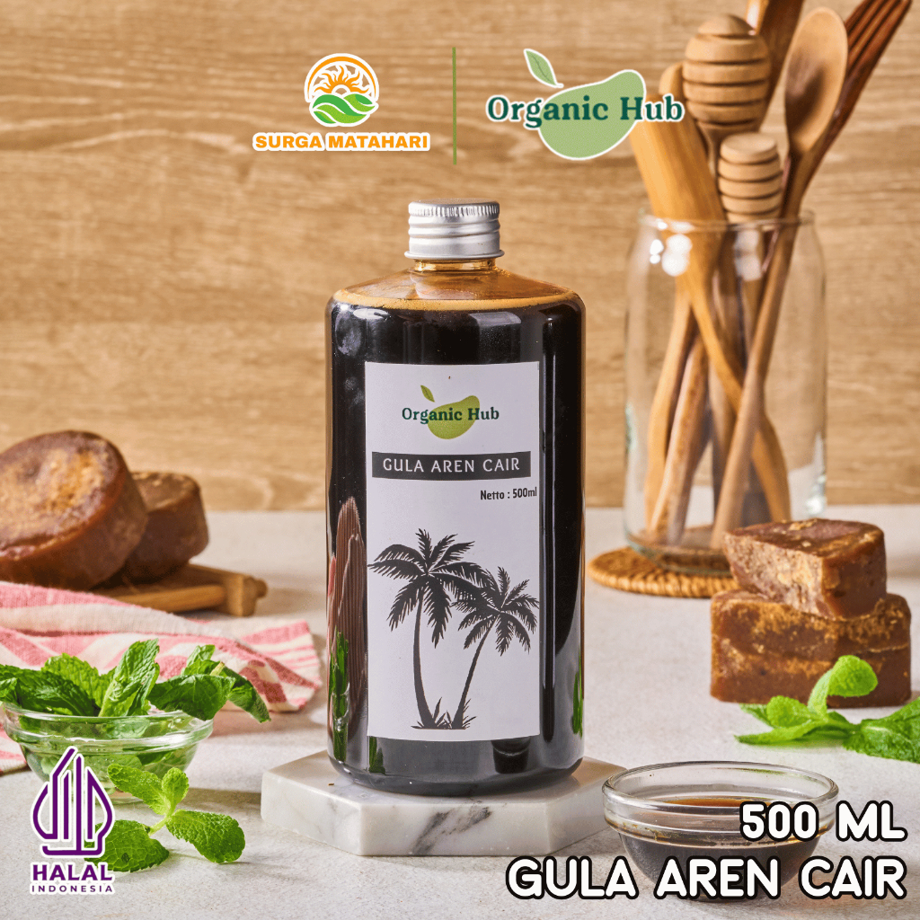 

Organic Hub Gula Aren Cair Original Premium Quality Organik Liquid Palm Sugar 100% Murni Asli 500 ml