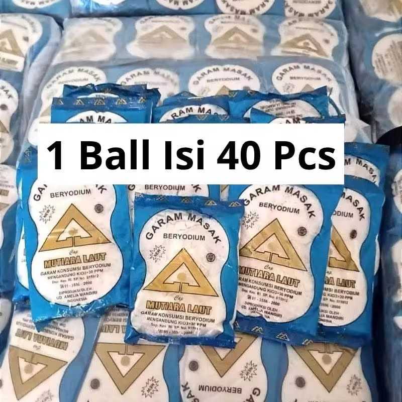 

1 Ball Garam Masak Beryodium Isi 40 bungkus