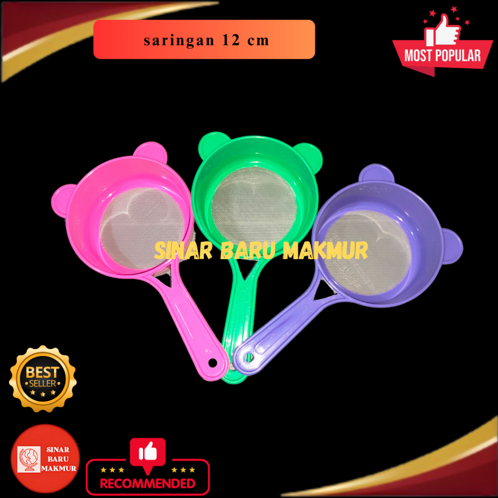 Saringan  teh kopi serbaguna plastik 12cm 610 PUP / Saringan plastik