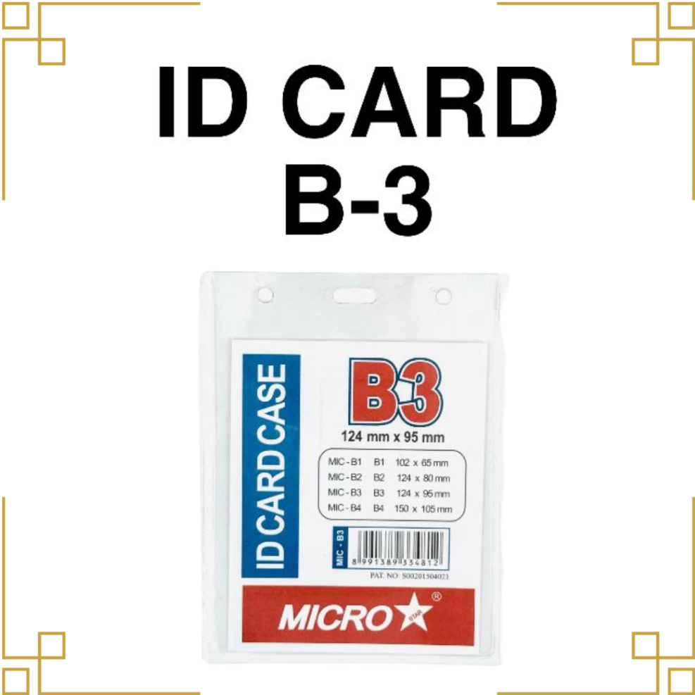 

MICRO STAR PLASTIK ID CARD UKURAN B2, B3, B4 isi 20