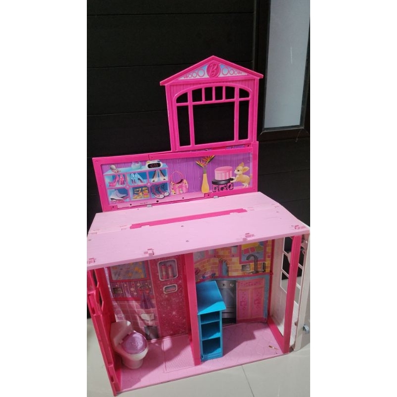 diorama rumah barbie mattel preloved