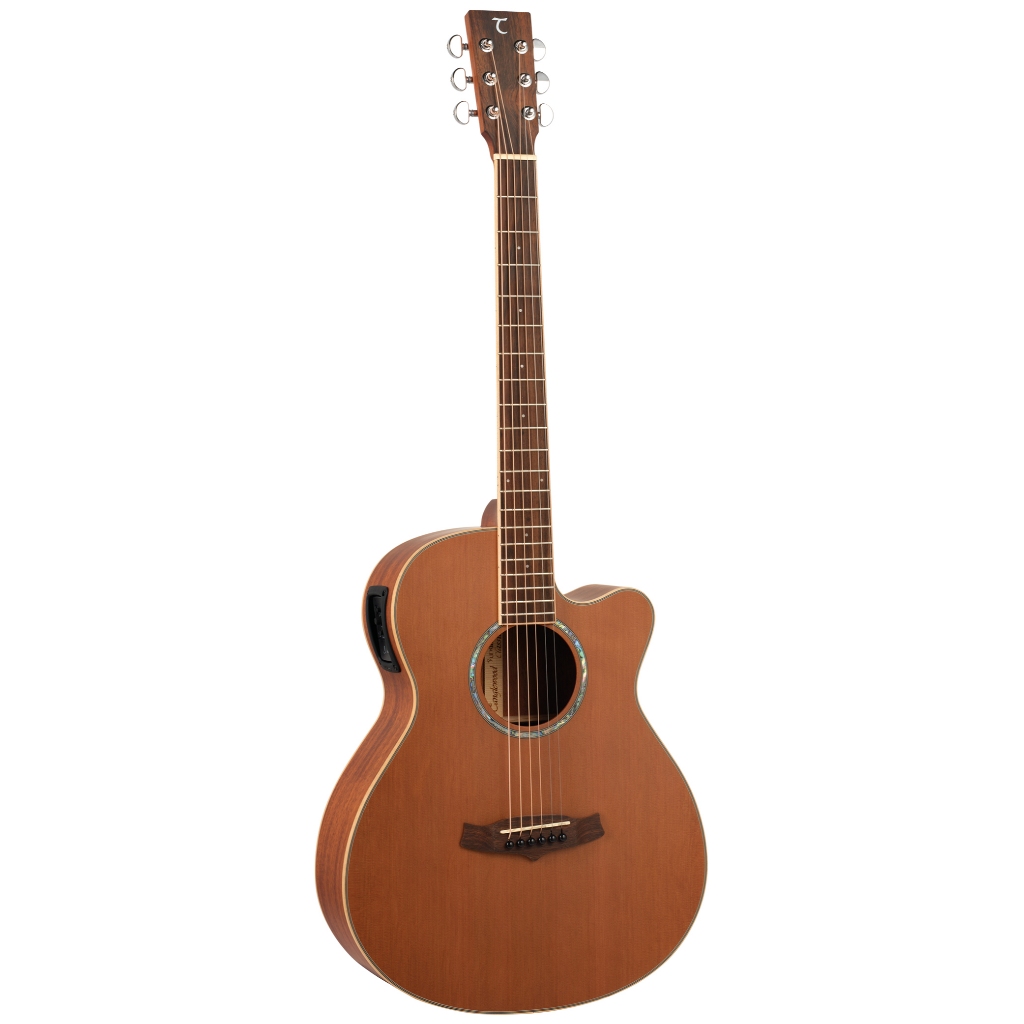 Gitar Akustik Elektrik Tanglewood TSC 4 CE Super Folk Cutaway Original