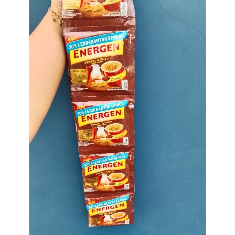 

Energen sereal renceng Rasa coklat 10 sachet x 35 gr