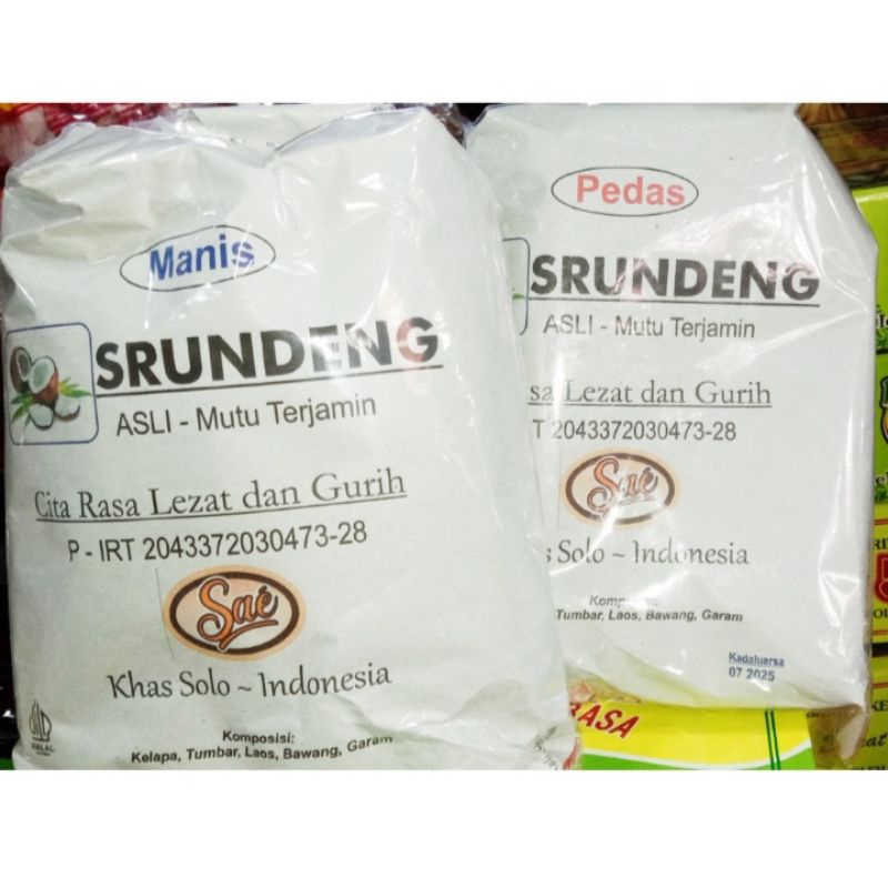 

(250gr) SRUNDENG MANIS/PEDAS