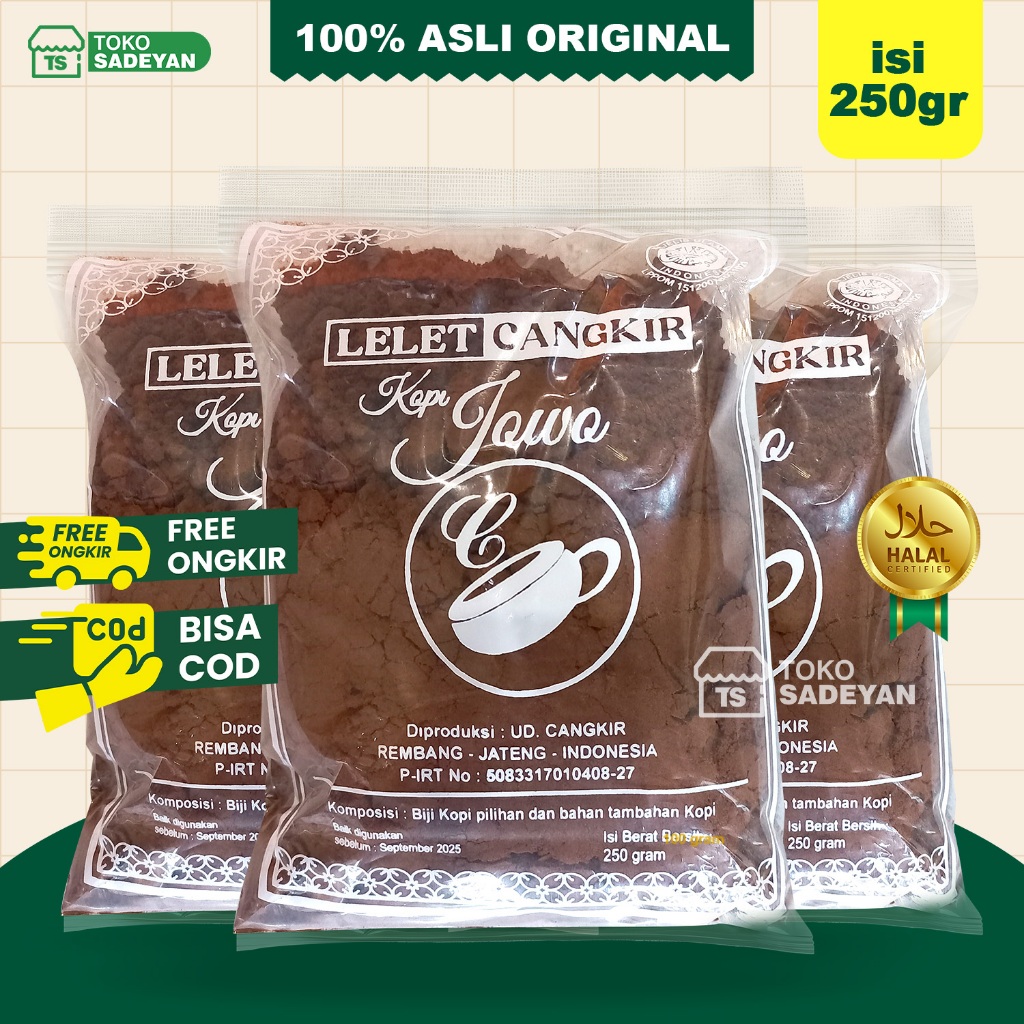 

Kopi Lelet Cangkir 250 Gram Lasem Rembang Original