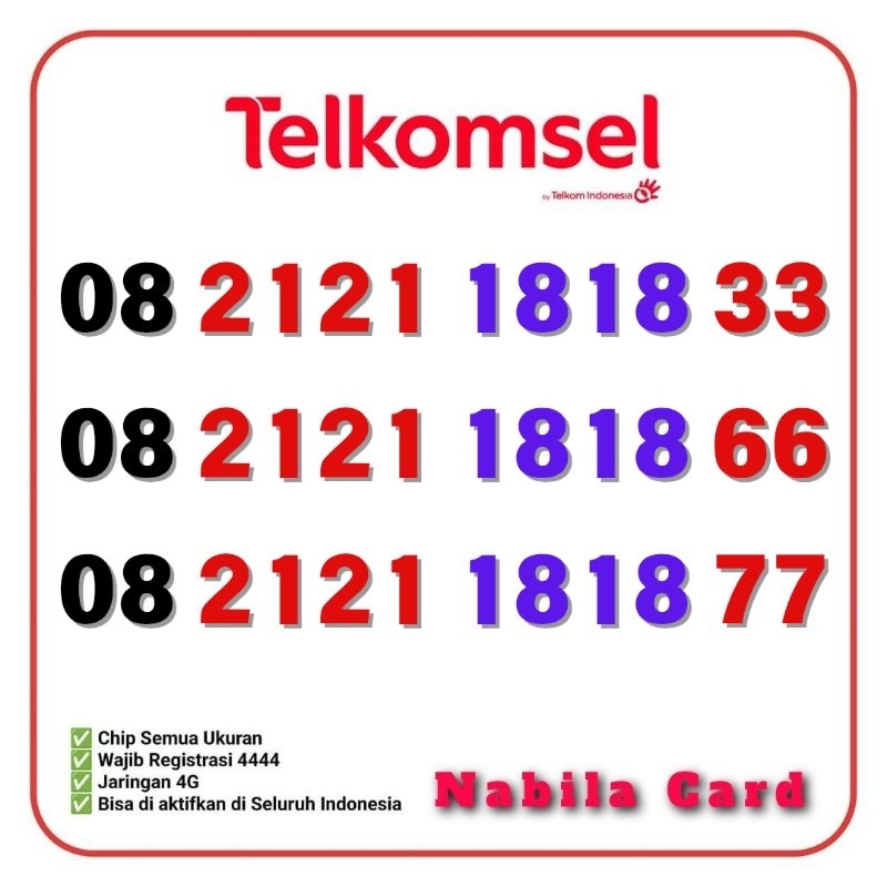 Nomor Cantik Telkomsel 4G - Simpati Cantik - Nomor Cantik Simpati