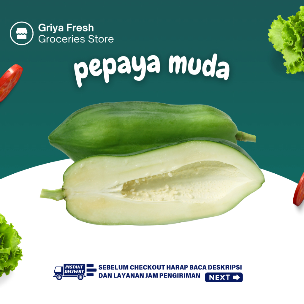 

Pepaya Muda Sayur Fresh 1 Buah - Kirim Instant