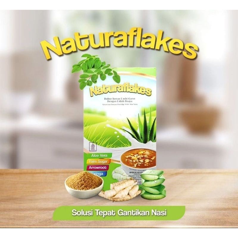 

NATURAFLAKES PT BEST BUBUR Bahan Pangan Pengganti nasi Yang kaya Nutrisi Bantu meredakan asama lambung,deabetes Baking Food Powder Soda 1 box isi 10 sachet