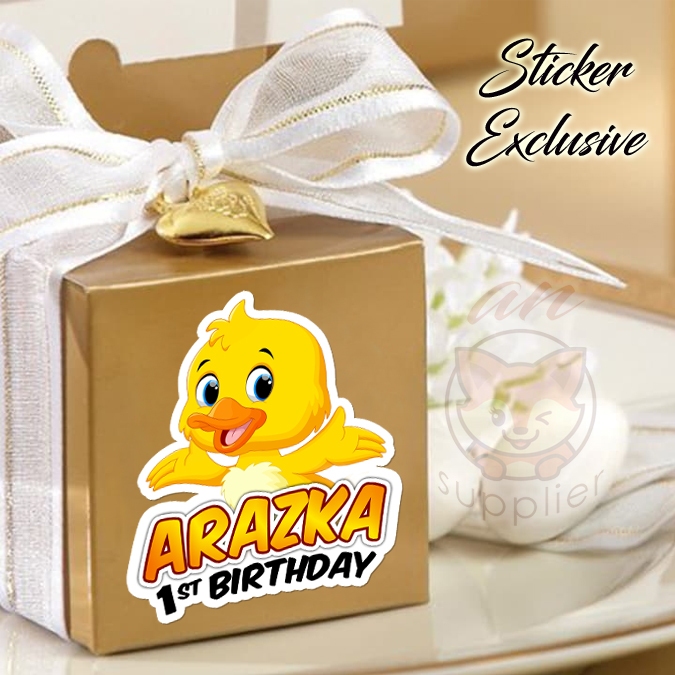 

50 STIKER / STICKER DUCK 2-1 UTK BAG / BENTO / SOUVENIR ULTAH ULANG TAHUN