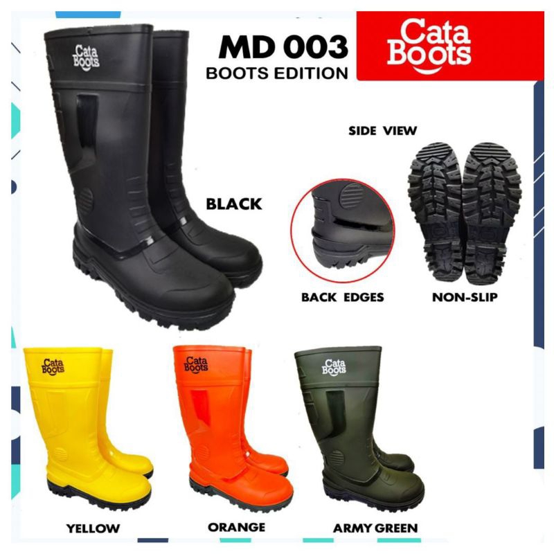 Cata Boots /sepatu boots karet / boots karet tinggi
