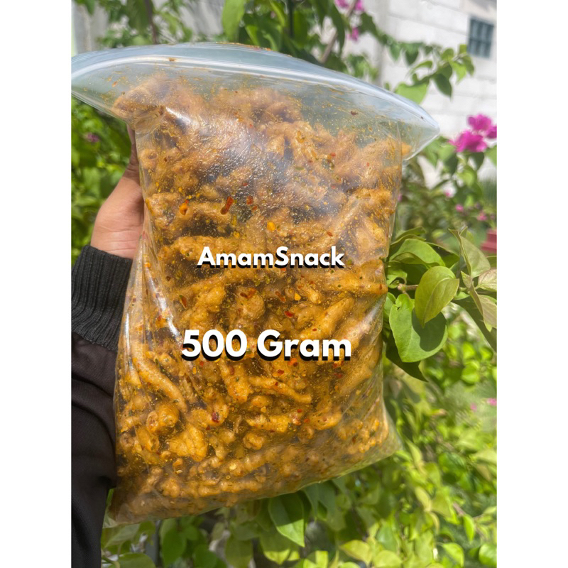 

Kripik Usus Ayam Crispy Pedas Daun Jeruk 500 Gram