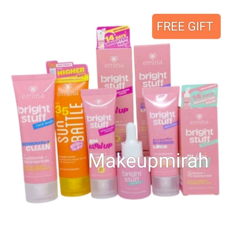 [BISA COD] Paket Emina skincare Bright Stuff | Wajah Cerah Glowing
