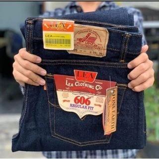 Celana Jeans Panjang Pria Lea Standar Reguler PremiumTerbaru Ukuran 27 Sampai 38 Bahan Denim Premium