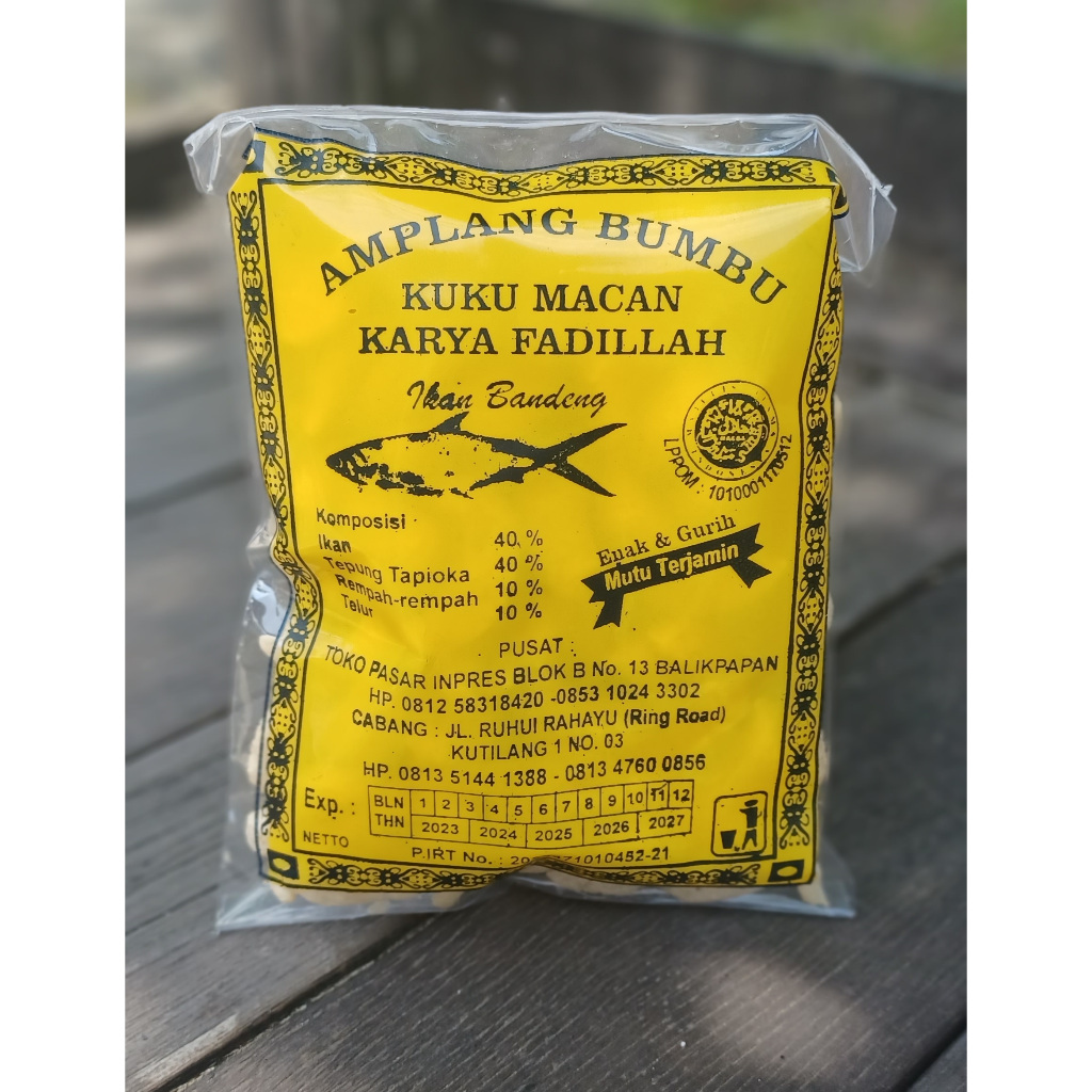 

Amplang Ikan Bandeng Kuku Macan Snack "KARYA FADILLAH" khas Balikpapan Kalimantan