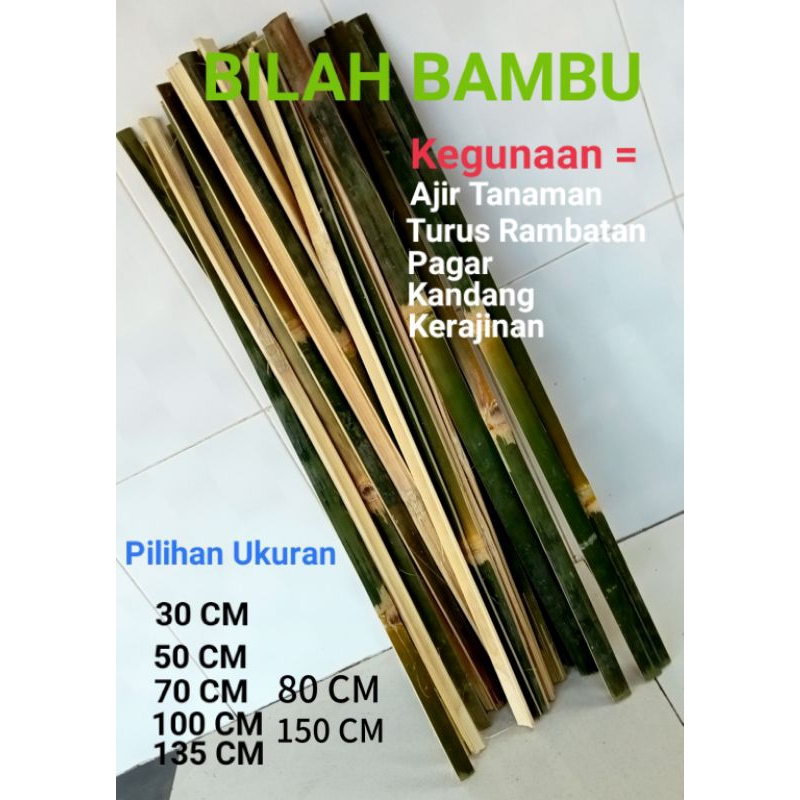 TURUS PENYANGGA TANAMAN/BAMBU BILAH UNTUK KANDANG/AJIR BAMBU/AJIR TANAMAN/BAMBU BILAH/TURUS BAMBUU