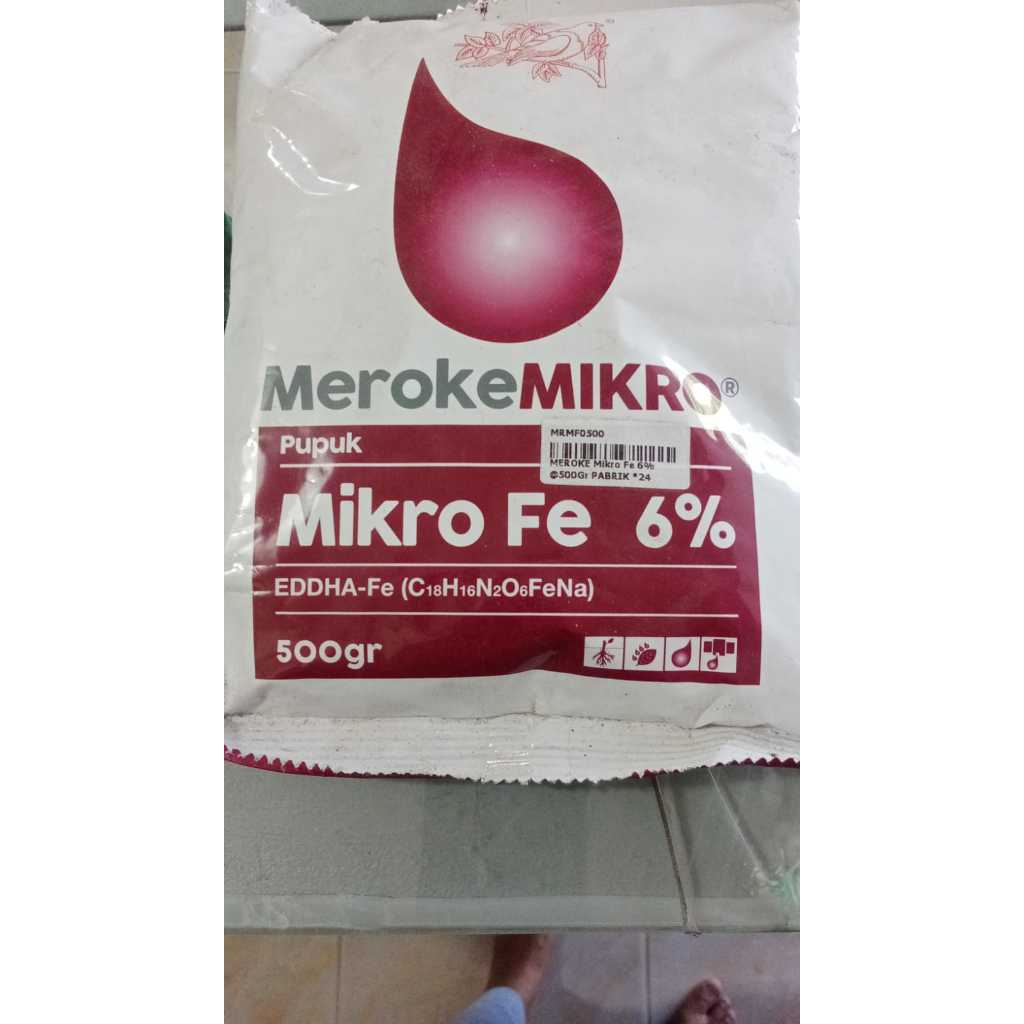 Pupuk Meroke Mikro FE EDDHA 6% - 500gr