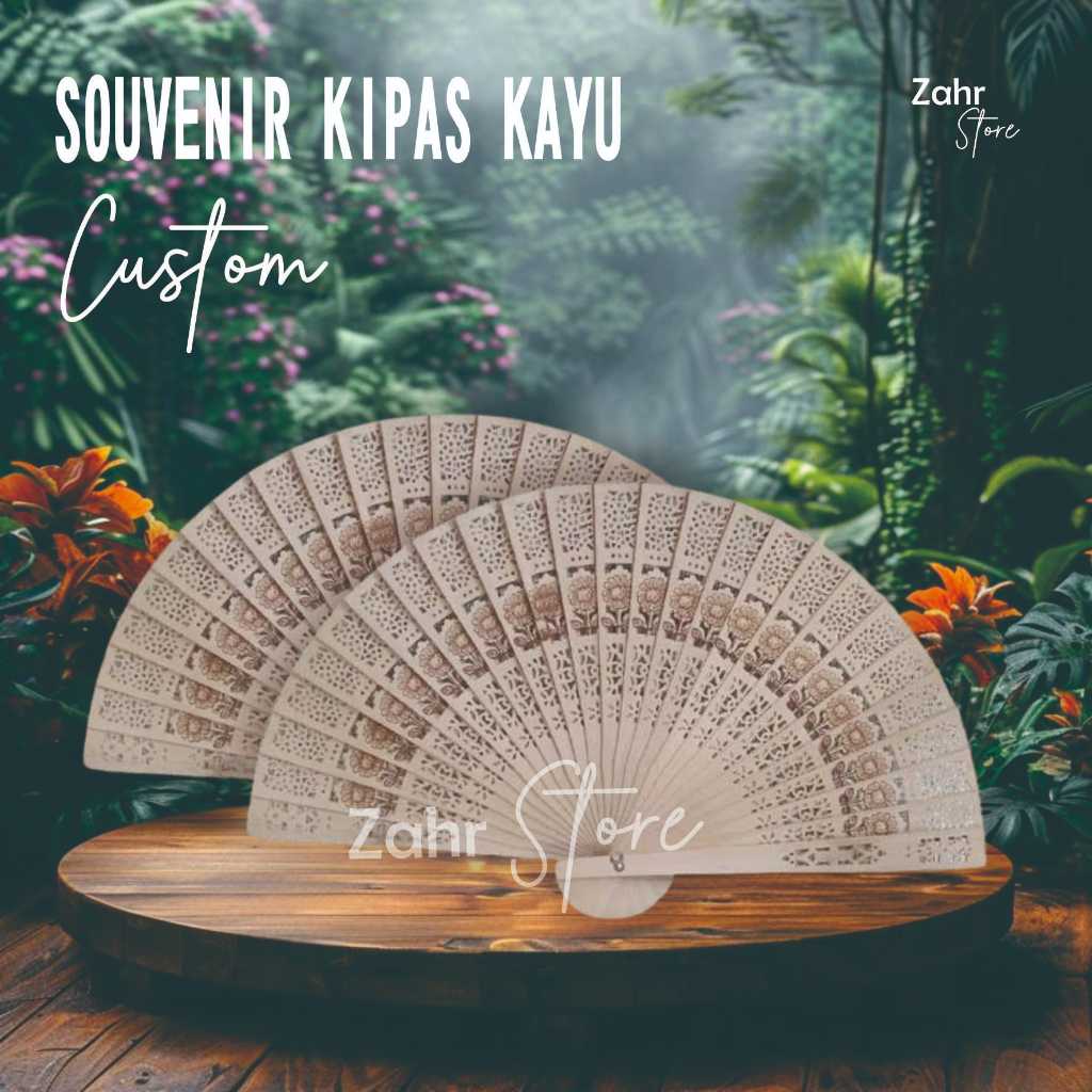 ZAHR STORE SOUVENIR KIPAS KAYU