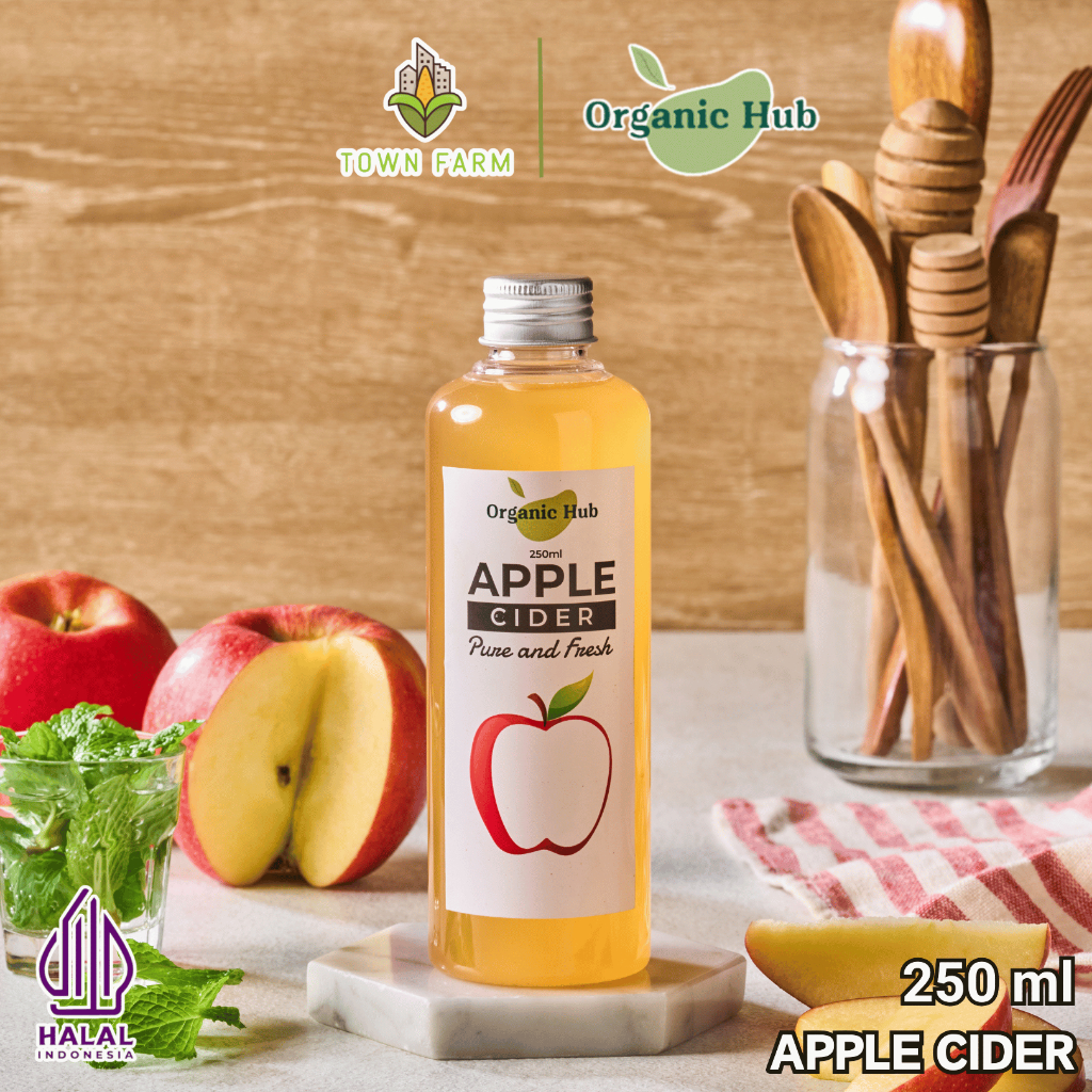 

Organic Hub Cuka Apel Original Organik Apple Cider Vinegar Cuka Sari Apel 250 ml