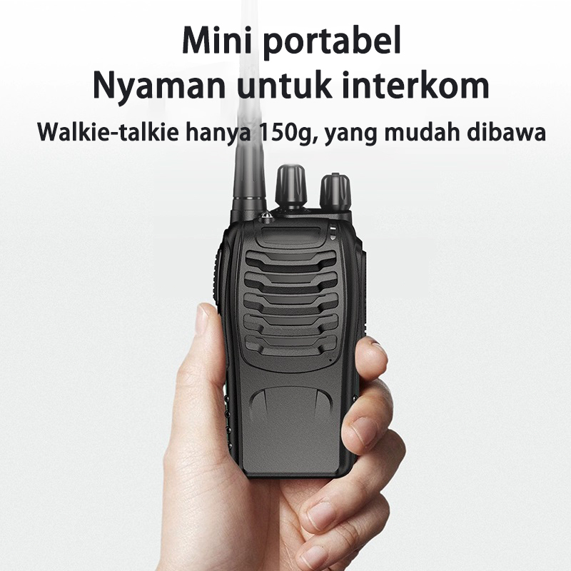 4PCS ht 888s Ht Walkie TalkieJarak Jauh 10kmMax HT UHF 2 UnitsHandy Talky Waterproof Portable