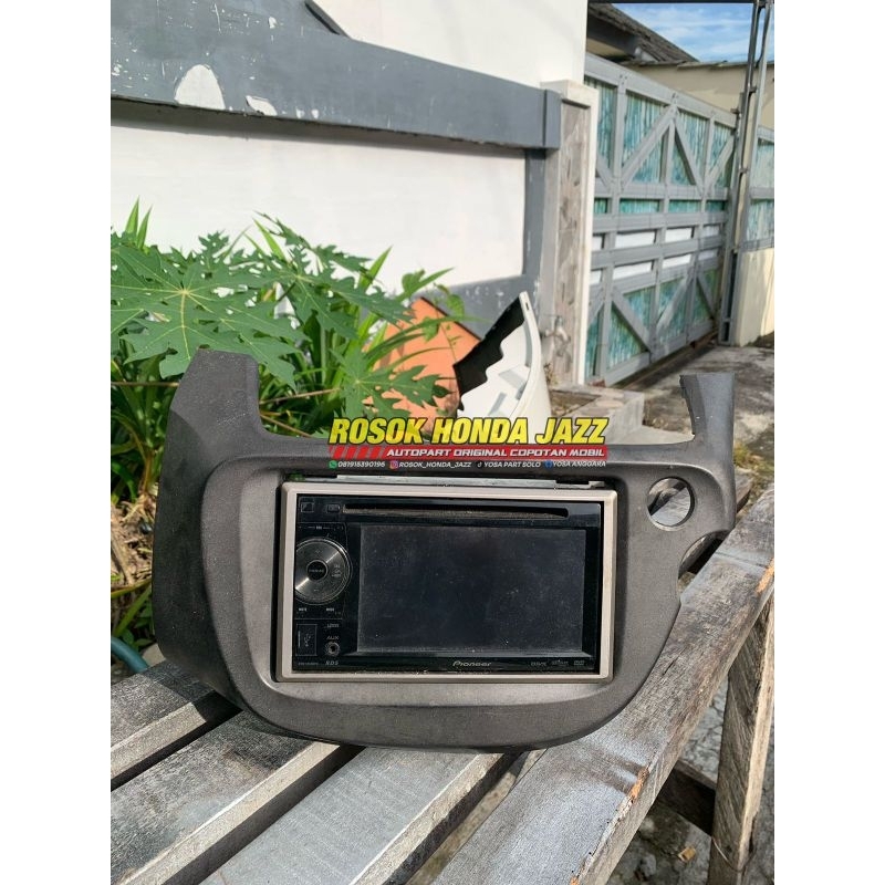 Frame hu + head unit pioner original jazz ge8 2008-2013